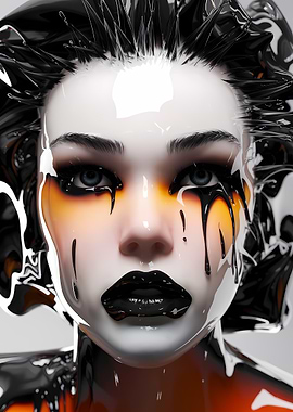 Black Liquid Portrait