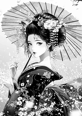 Geisha Japanese Samurai