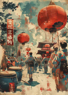 Japanese Festival Scene