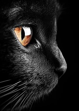 Black Cat Close-Up