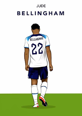 Jude Bellingham Football Poster