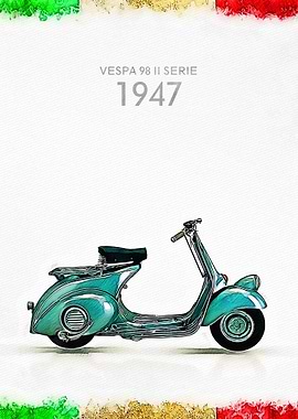 Vintage Vespa 98 II Serie