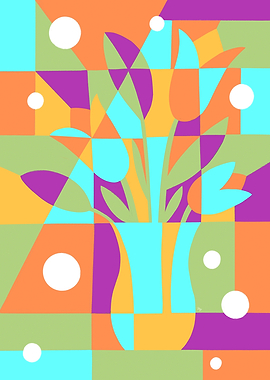 Geometric Abstract Kitchen