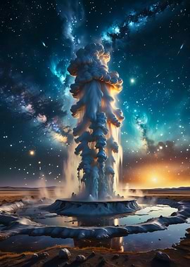 Geyser Fantasy Landscape