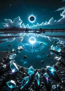 Crystal Lake Solar Eclipse