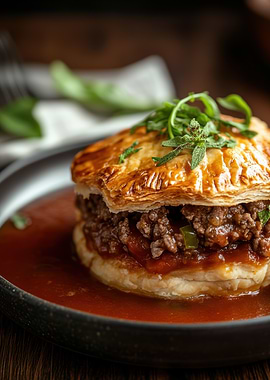 Beef Pie with Gravy
