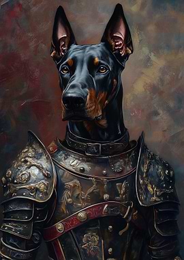 Doberman In Armor