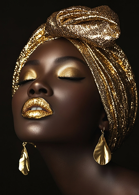 Golden Beauty Portrait