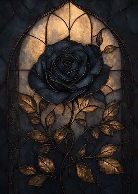 Gothic Rose Stained Glass
