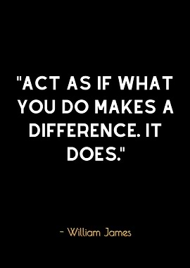 Inspirational Quote - William James