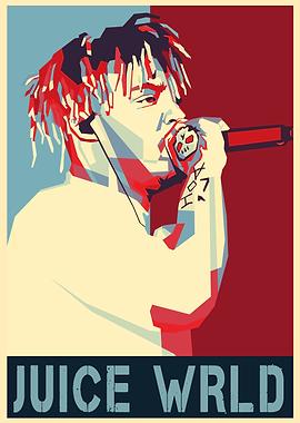 Juice Wrld rapper Poster Art