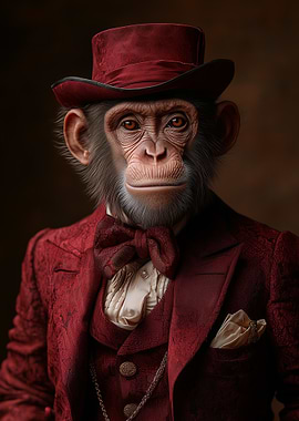 Vintage Monkey Gentleman