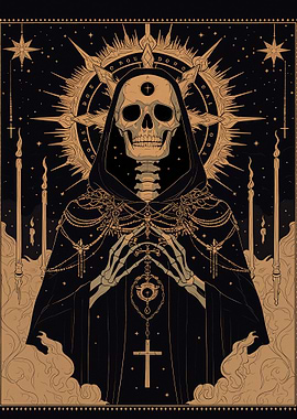 Skeleton in Black Robe