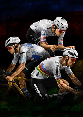 Tadej Pogacar, Remco Evenepoel, MVDP