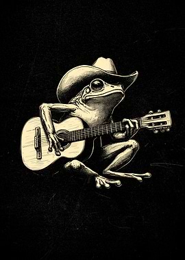 Frog Playing Guitar