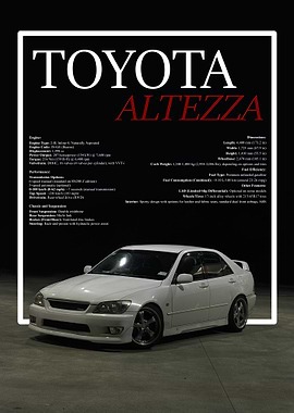 Toyota Altezza White Sedan