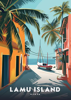 Lamu Island Kenya Poster