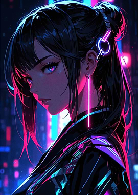 Cyberpunk Anime Girl