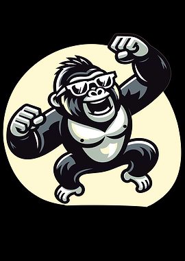 Gorilla With Sunglasses