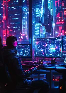 Cyberpunk Gamer