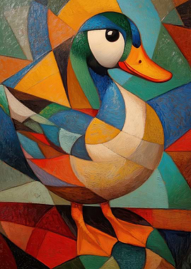 Duck Oil Painting