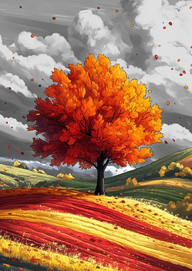 Autumn Tree Landscape