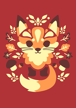Cute Autumn Fox
