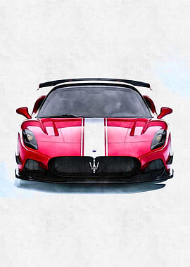 Maserati MC20 Watercolor