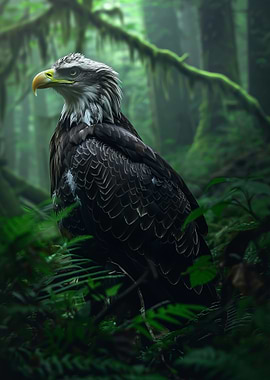 Bald Eagle in Forest