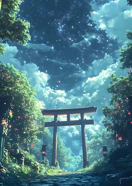 Japanese Shrine Torii Gate