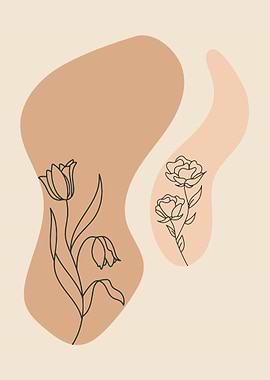 Minimalist Floral Art Print