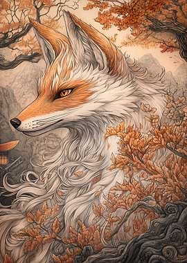 Kitsune in Autumn