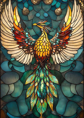 Phoenix Stained Glass