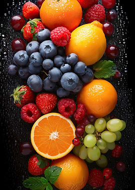 Fresh Fruit Still Life