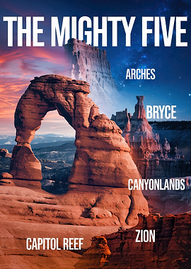 The Mighty Five National Parks of Utah