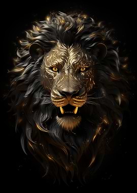 Golden Lion Portrait