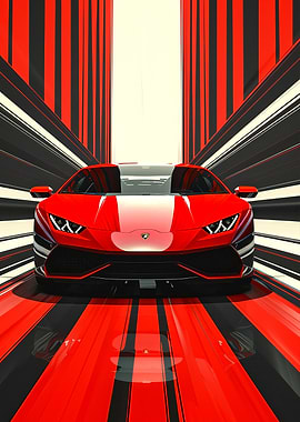 Lamborghini in Speed Tunnel