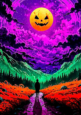 Halloween Night Landscape