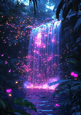 Neon Firefly Falls