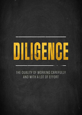 Diligence Quote Poster