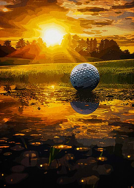 Golf Ball Sunset