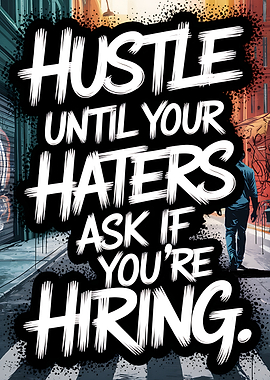 Hustle Motivational Poster