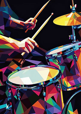 Drum Solo in Pop Art