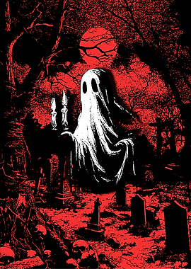 Ghost in Graveyard
