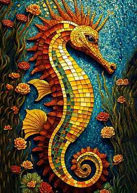 Mosaic Seahorse