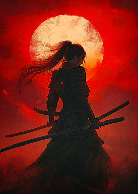 Samurai Warrior Silhouette