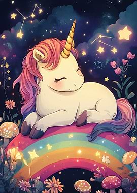 Unicorn on Rainbow