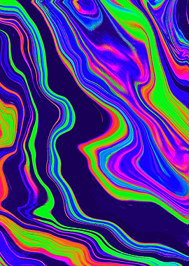 Neon Liquid Swirls