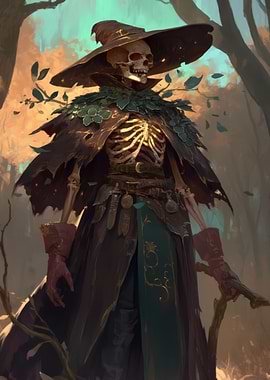 Skeleton Wizard in Forest