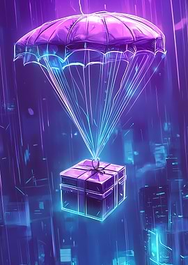 Futuristic Airdrop Cyberpunk